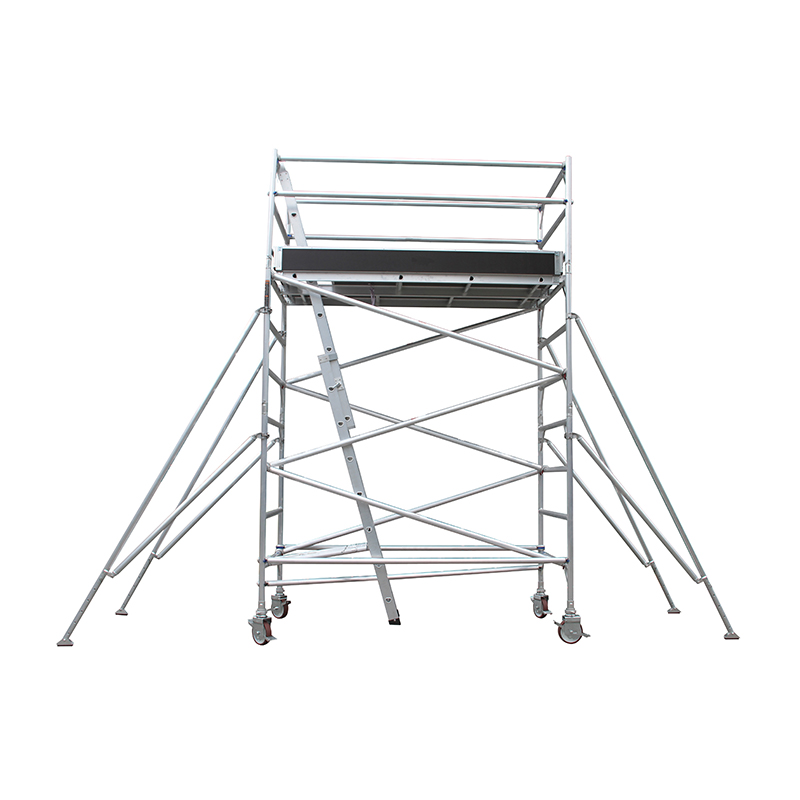 Double Width Scaffold with Inclined Ladder