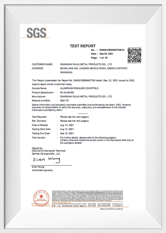 ASNZS 1576 Ringlock Scaffold